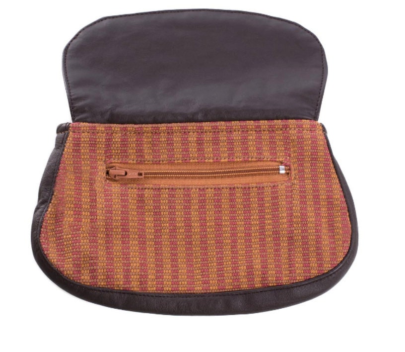 Striped Woman's Wallet // Ladies Coin Purse // Handmade, Fairtrade