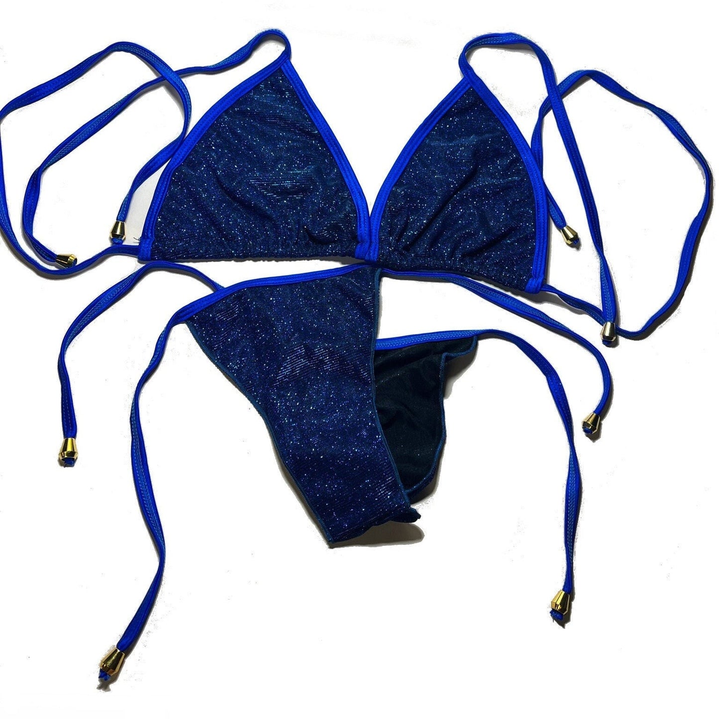 Trending Bikini Swimming Suit For Women Two Piece Glitter Fabric. NEW MODEL CREATION!!