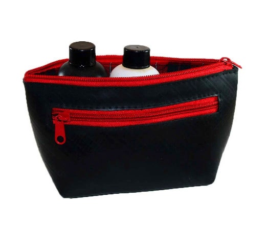 Recycled Tire Cosmetic Travel Bag for Men and Women